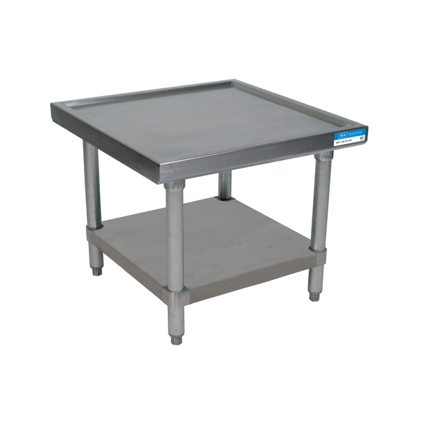 Bk Resources Stainless Steel Machine Stand with Stainless Steel Undershelf 30X30 MST-3030SS